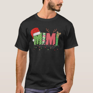Mimi Claus Christmas Lights Pajama Family Matching T-Shirt