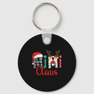 Mimi Claus Reindeer Christmas  Keychain