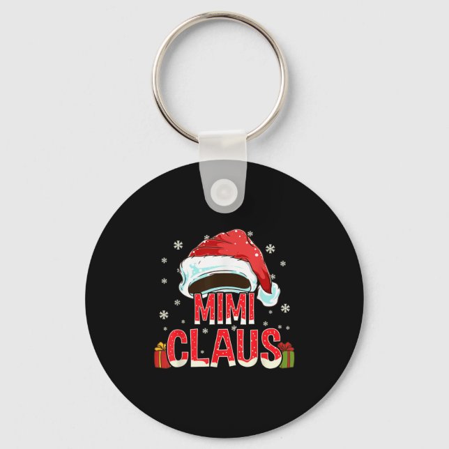 Mimi Claus Shirt Group Matching Family Christmas  Keychain (Front)