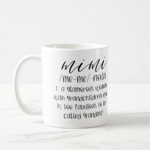 Mimi Coffee Mug Grandma Coffee Mug Fête des mères