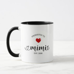 Mimi Established Promoted To Grandmother Gift Mug