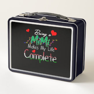 Mimi Gift | Being A Mimi Makes My Life Complete Metal Lunch Box
