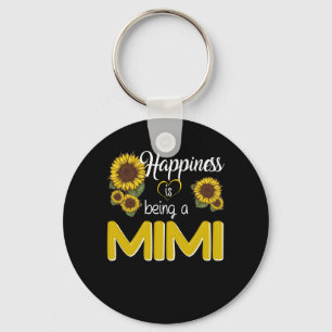 Mimi Gift Happiness Is Being A MiMi Sunflower Keychain