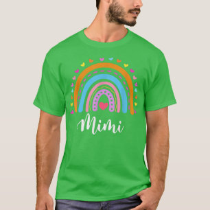Mimi Gifts For Grandma Cute Mimi Rainbow Mothers D T-Shirt