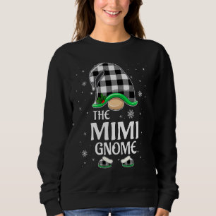 Mimi Gnome Buffalo Plaid Christmas Matching Family Sweatshirt