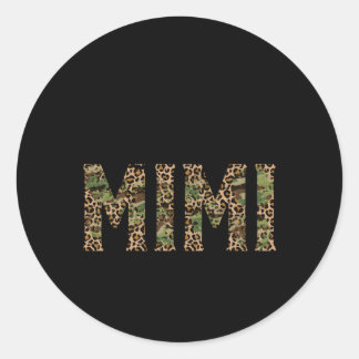 Mimi Leopard Grandma Mimi Of Mimi Classic Round Sticker