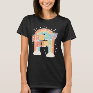 Mimi Mom Second Birthday Rainbow Two Groovy 2nd Bd T-Shirt