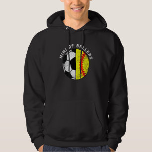 Mimi Of Ballers Funny Soccer Softball Mimi Hoodie