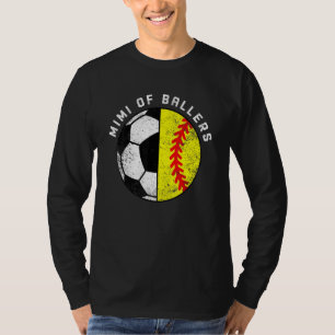 Mimi Of Ballers Funny Soccer Softball Mimi T-Shirt