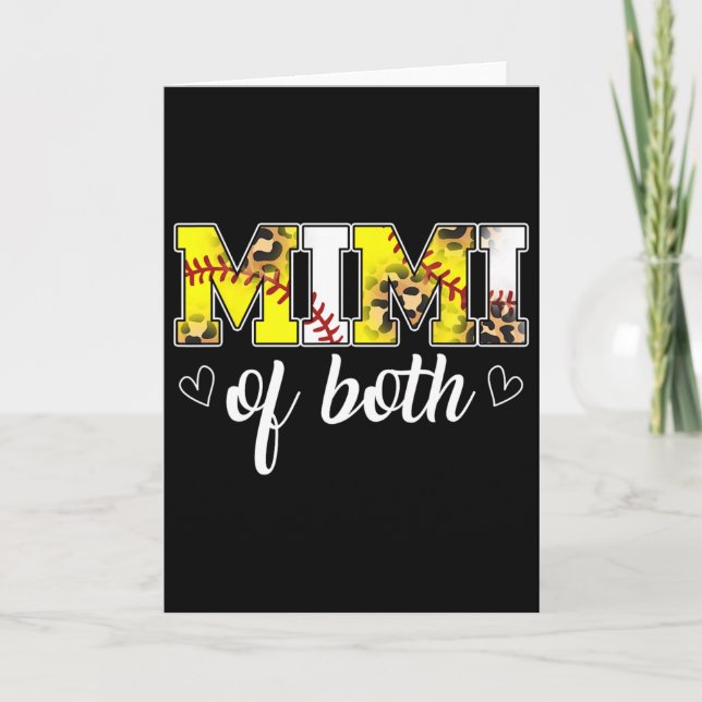 Mimi Of Both Leopard Game Day Sell Softll Mother's Card (Front)