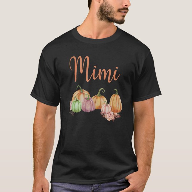Mimi Of Little Pumpkin First Birthday Autumn Pumpk T-Shirt (Front)