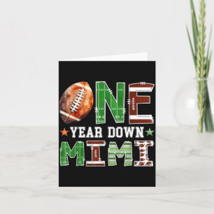 Mimi of The 1st Birthday Boy Football Touchdown Card
