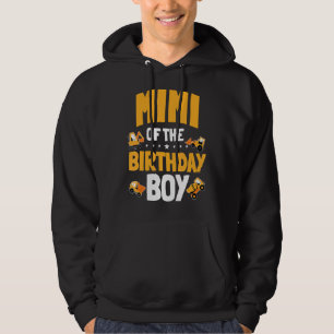Mimi Of The Birthday Boy Construction Worker Bday  Hoodie