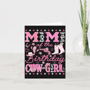 Mimi Of The Birthday Cow-girl Nk Rodeo Western Dis Card