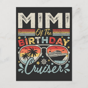 Mimi of the Birthday Cruiser Vacation Postcard