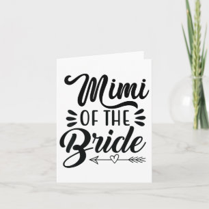 Mimi Of The Bride Wedding Party Family Grandpa Bac Card