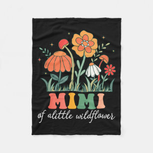 Mimi of the little wildflower baby birthday party  fleece blanket