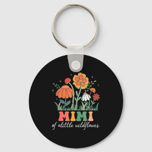 Mimi of the little wildflower baby birthday party keychain