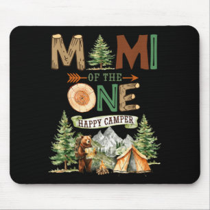 Mimi of the one happy camper 1st birthday camping  mouse pad