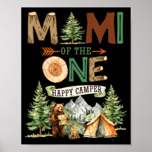 Mimi of the one happy camper 1st birthday camping poster