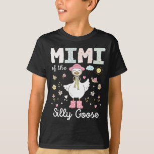 Mimi of the silly goose 1st birthday girl family T-Shirt