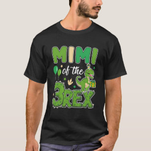 Mimi Of The Three Rex Birthday Dinosaur Family Mat T-Shirt