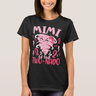 Mimi of the two-nado tornado themed 2nd birthday T-Shirt
