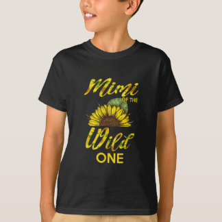 Mimi Of  Wild One-1st Birthday Sunflower Out T-Shirt