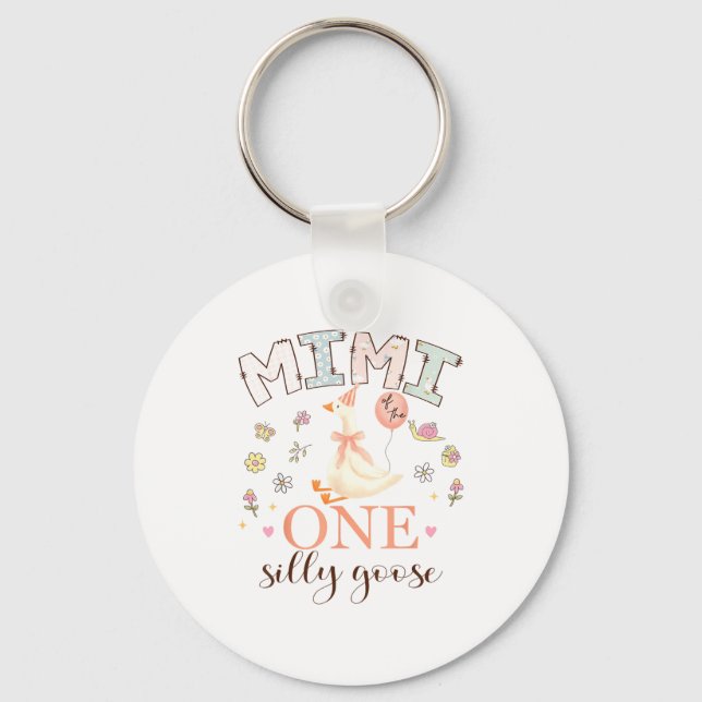 Mimi One Silly Goose 1st Keychain (Front)