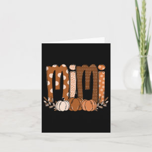 Mimi Pumpkin Halloween Thanksgiving Grandma Fall L Card