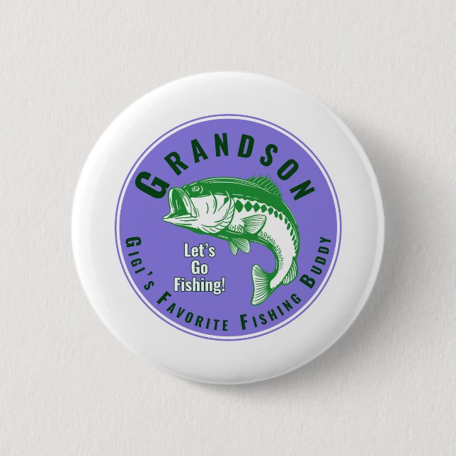 Mimi’s Favorite Fishing Buddy 2 Inch Round Button (Front)