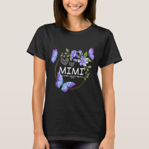 Mimi Shirt For Women With Butterflies Mother's Day