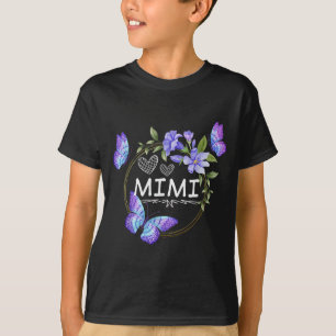 Mimi Shirt For Women With Butterflies Mother's Day