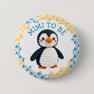 Mimi to Be   Boy's Baby Shower 2 Inch Round Button