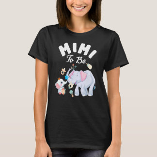 Mimi To Be Elephant Baby Shower Mother's Day T-Shirt