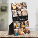 MIMI  We Love you Hearts DIY Modern Photo Collage Plaque<br><div class="desc">We love you Mimi! Cute, modern custom family photo collage plaque to show grandma how much she's loved. We love this hand lettered script design with heart flourishes, making this a heartfelt keepsake gift for a beloved grandparent. Personalize with 12 favourite pictures and your personal message and names. Available in...</div>