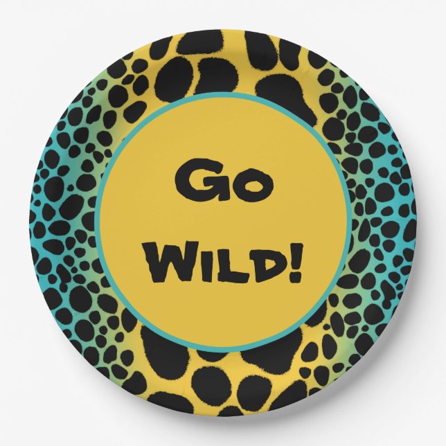 Mimic Poison Dart Frog Go Wild! Paper Plate (Front)
