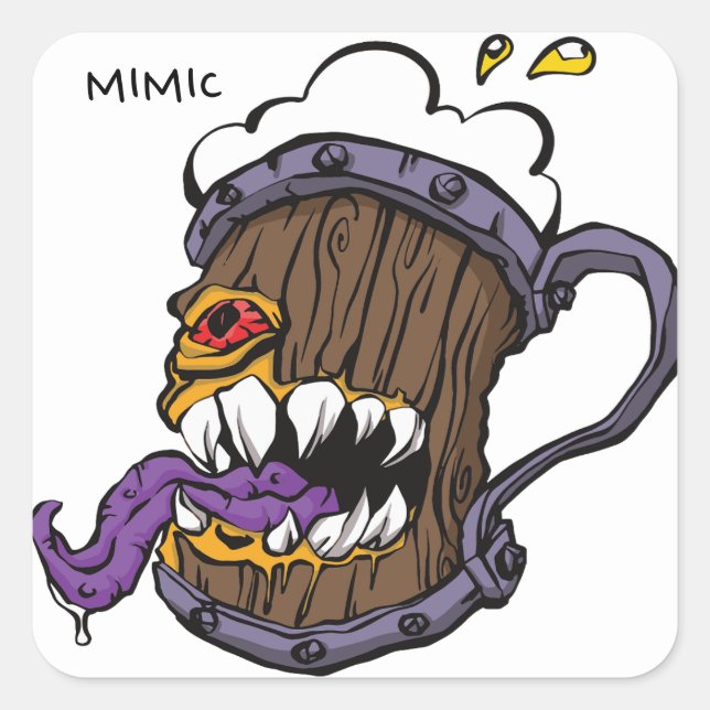 Mimic Square Sticker (Front)