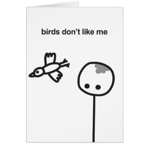 Mimie card - Fun & Laughs / Birds