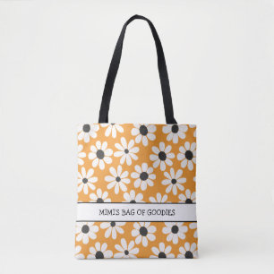 Mimi's Bag of Goodies Boho Daisy tote bag