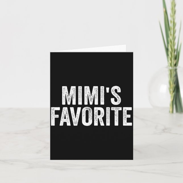 Mimi's Favorite Funny Granhild  Card (Front)