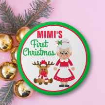 Mimi's First Christmas button