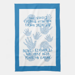 Mimi's kitchen Blue  Grandmother gift Kitchen Towel