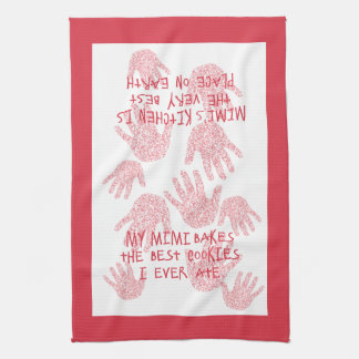 Mimi's kitchen Red Grandmother gift Towel