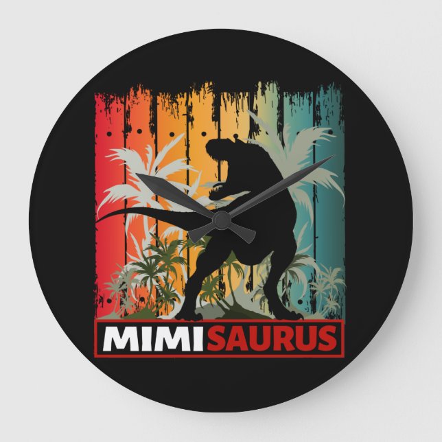 MIMISAURUS DINOSAUR LOVER LARGE CLOCK (Front)