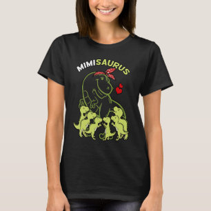 Mimisaurus Mimi 6 Kids Dinosaur Mother's Day T-Shirt