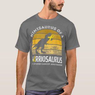 Mimisaurus Mimi Of A Warrior Childhood Cancer Warr T-Shirt