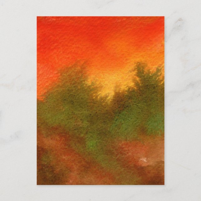 "Mimminalist Sunset" Country Roads Postcard (Front)
