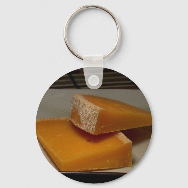 Mimolette Cheese Keychain (Front)