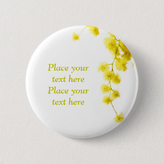 Mimosa 2 Inch Round Button
